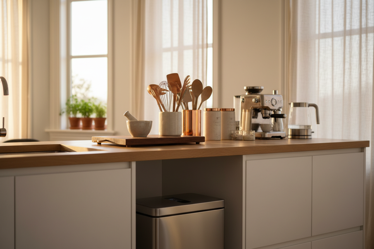 Elevate Everyday Living with Kitchen Utensils & Gadgets, Trash, and Window Treatments
