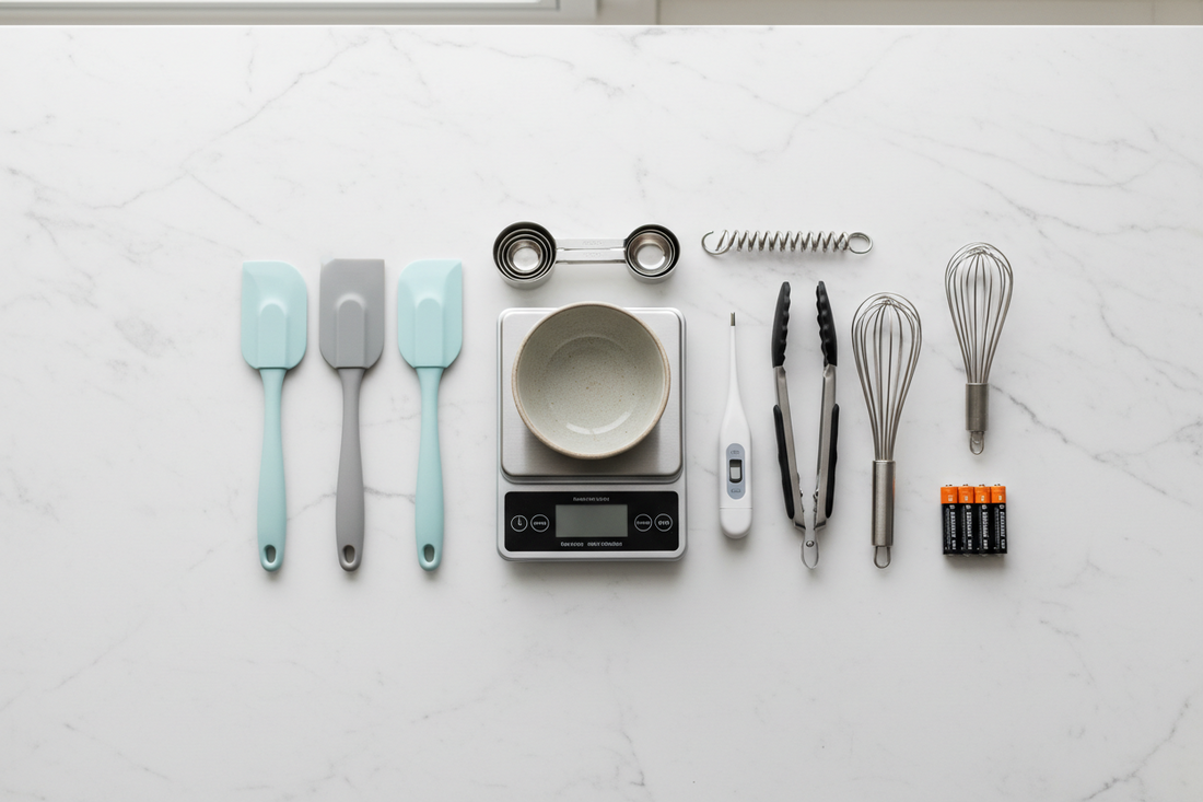 Precision Cooking Stations: Kitchen Utensils & Gadgets, Measure & Inspect, and Household Batteries