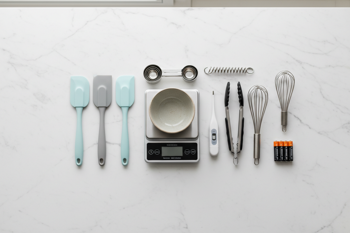 Precision Cooking Stations: Kitchen Utensils & Gadgets, Measure & Inspect, and Household Batteries