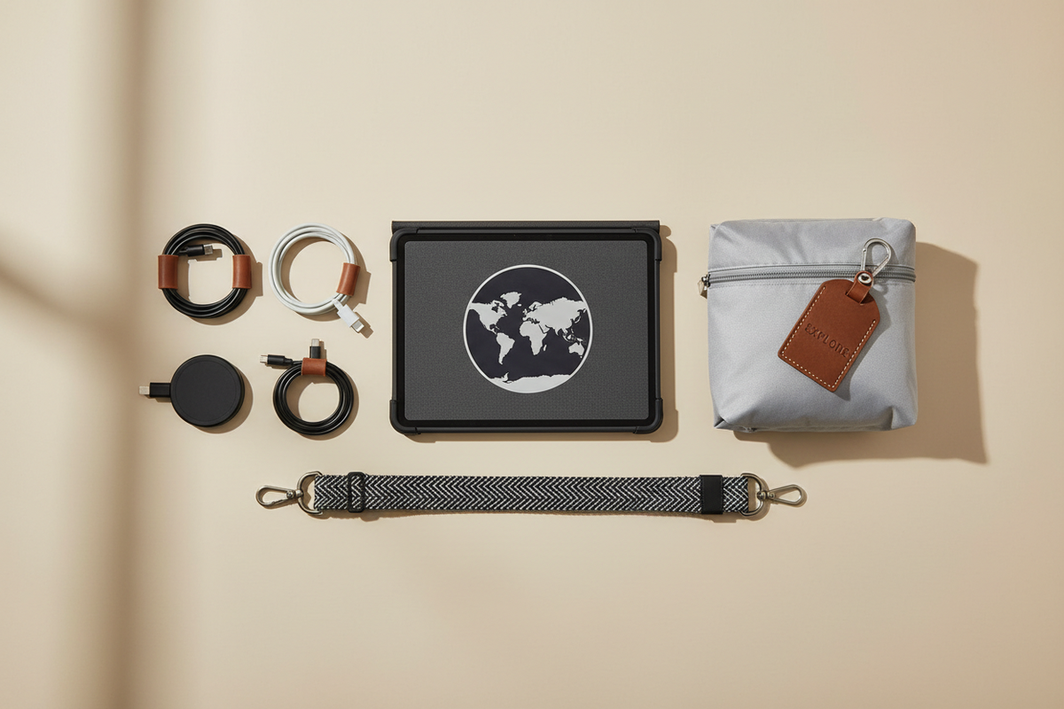 Travel Without the Cable Chaos: Tablet Accessories, Lanyards & Wrist Straps, and Luggage & Travel Gear