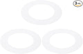 PATIKIL 3" ID 4.7" OD Plastic Trim Ring, Translucent Matte White by PATIKIL