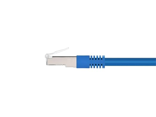 Monoprice Cat6A 20ft Blue Patch Cable Double Shielded 26AWG 10G Pure Bare - Image 2