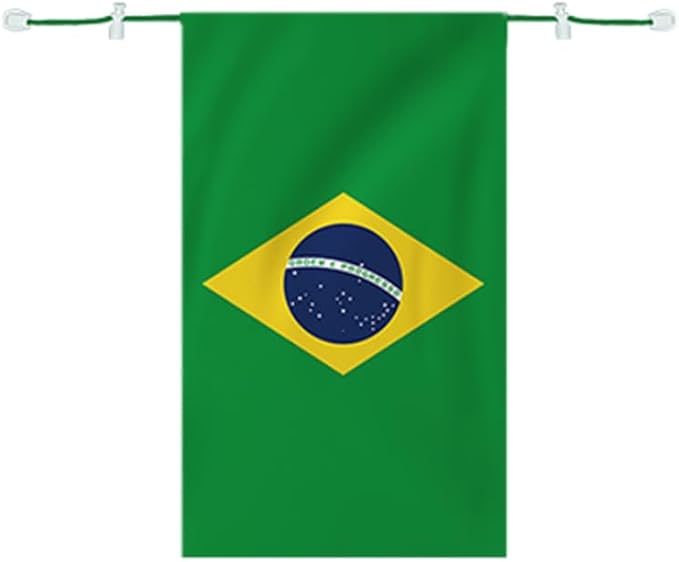 Brazil Flag Cape Cloak Costume, Wearable Brazil Flag Costume, Be Suitable by Unknown