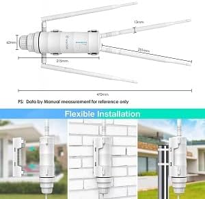 WAVLINK AC1200 Outdoor WiFi Long Range Extender, Dual Band Weatherproof Outdoor - Image 6