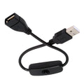 ChenYang USB Power Switch Extension Cable USB Male to Female by chenyang