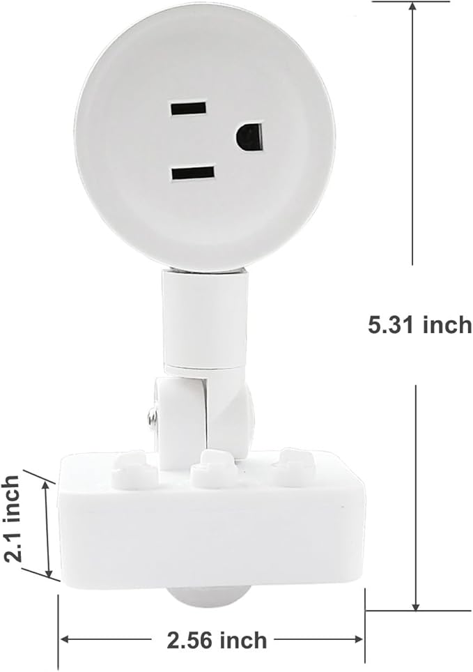 Motion Sensor Switch Indoor Plug in Motion Sensor Light Sockets Adjustable - Image 5