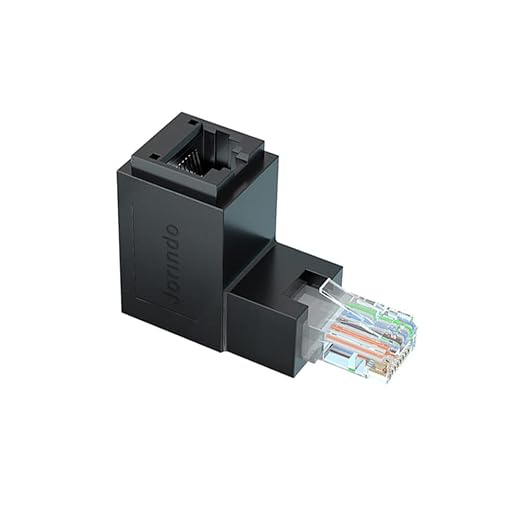 2PCS 90-Degree Up Angle RJ45 Male to Female Adapter - Image 2