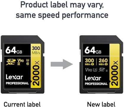 Lexar 64GB Professional 2000x SD Card, Full HD, - Image 5