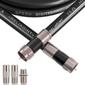6ft RG6 Coaxial Cable Black, 75 Ohm Coax Cable by RELIAGINT