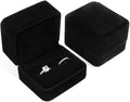 iSuperb Set of 2 Unit Classic Velvet Couple Double Ring Box Earring Jewelry by iSuperb