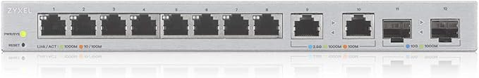 Zyxel 12 Port Network Switch | 2.5Gb Multi Gigabit Switch | Web Managed | 8x 1G - Image 3