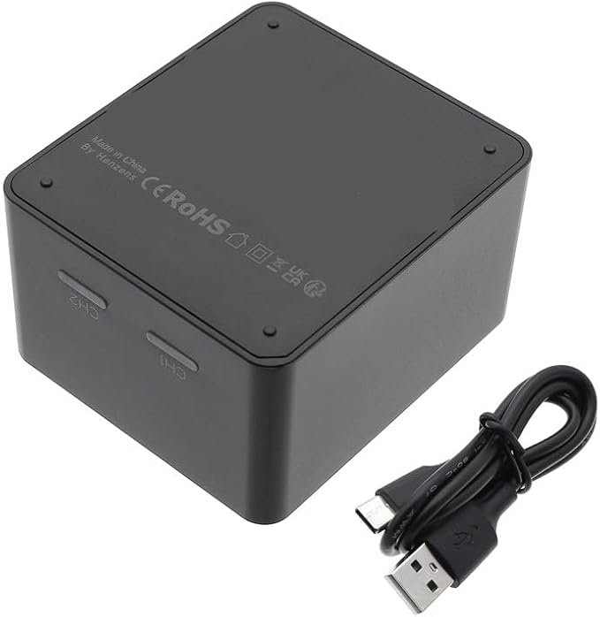 2-Slot Desktop Charger for Leica Q2, 19 531 Replacement PN: 19 531 - Image 3