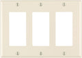 Leviton 3-Gang Decora/GFCI Device Wallplate, Standard Size, Device Mount by Leviton