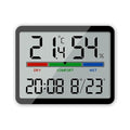 Digital Hygrometer Indoor Thermometer, Clock by LUZSCO