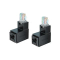 2PCS 90-Degree Up Angle RJ45 Male to Female Adapter by Strhowill