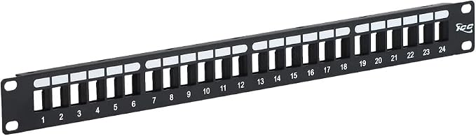 ICC 24 Port Blank Keystone 1U Patch Panel by ICC