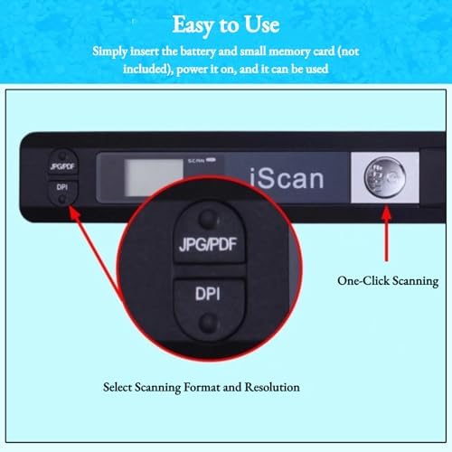 Portable Document Scanner, 900DPI Resolution - Image 9
