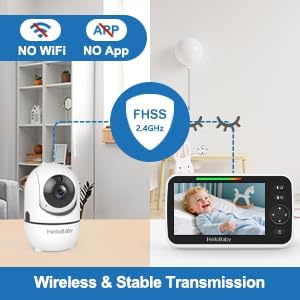 HelloBaby 5" Screen Baby Monitor - Image 5