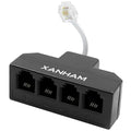 RJ11 Cable 4 Way Splitter 6P4C Connector Phone Line Cord Adapter by XANHAM