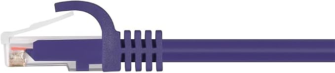 Monoprice Cat5e 1ft Purple Patch Cable UTP 24AWG 350MHz Pure Bare Copper - Image 2