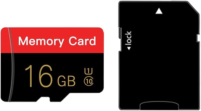 Micro Memory Card 16GB with Adapter, C10/U1/UHS-I/A1 TransFlash Card, TF Card by Unknown
