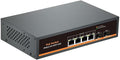 2.5G Unmanaged PoE Switch with 4 x 2.5G Base-T Ports and 2 x 10G SFP Uplink Port by Davuaz