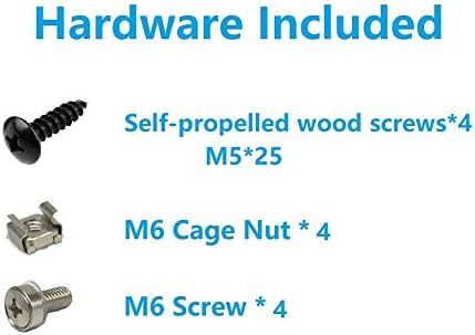 1U Steel Vertical Wall Mount Rack and Horizontal Under Desk PC Mount Bracket - Image 6