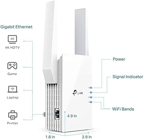 TP-Link AX1500 WiFi 6 Extender, Next-Gen Dual Band WiFi Booster, WiFi Repeater - Image 7