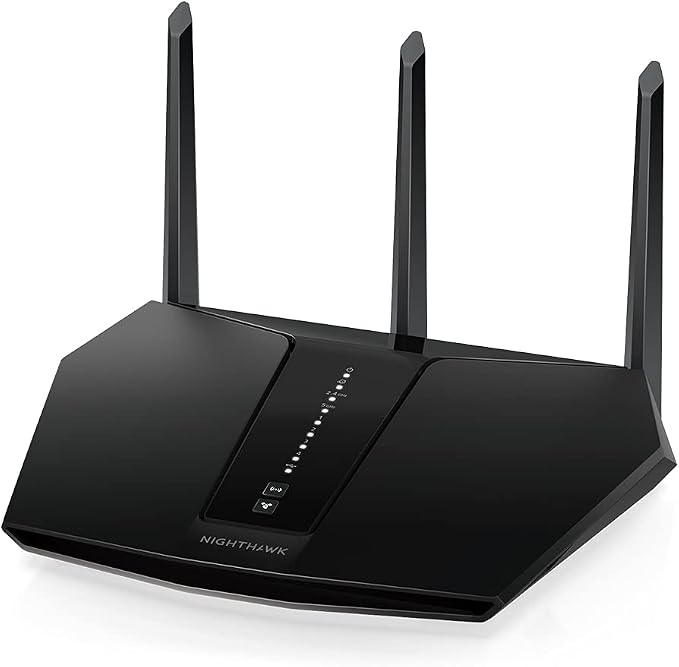 NETGEAR Nighthawk WiFi 6 Router 5-Stream Dual-Band Gigabit Router, AX2400 by Amazon+Renewed