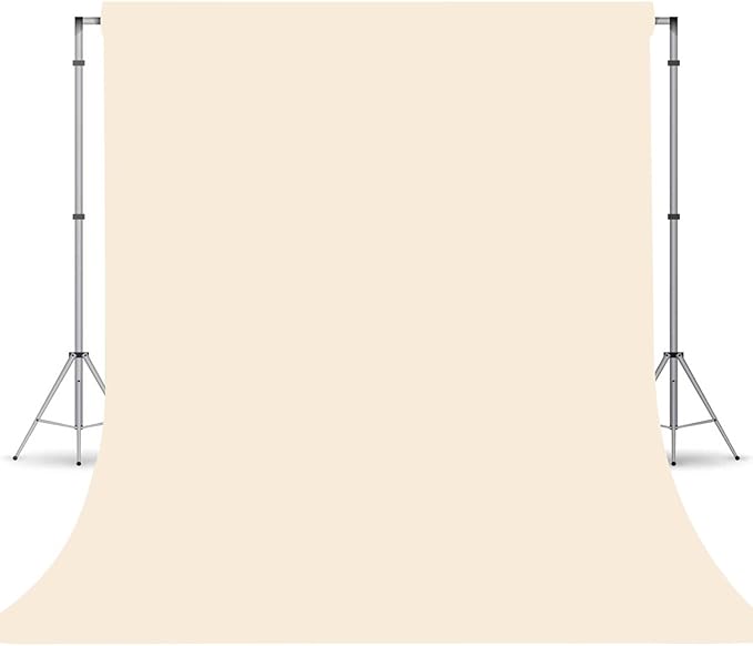 Cream Photography Backdrop for Photoshoot, Photo Backdrop Curtain, Perfect by TERSUM