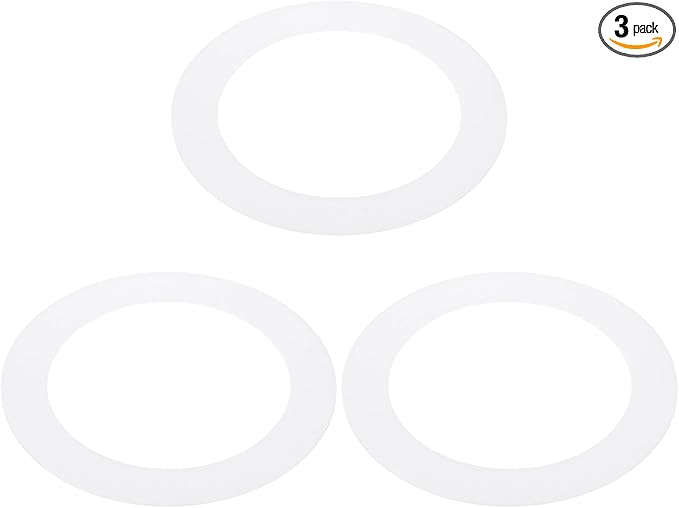 PATIKIL 3.8" ID 5.2" OD Plastic Trim Ring, Translucent Matte White by PATIKIL