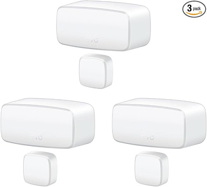 Eve Door & Window 3 Pack – Smart Contact Sensor by Eve