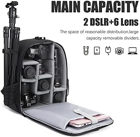 Cwatcun Camera Backpack Trolley Case Bag - Image 2