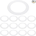 PATIKIL 5.9" ID 8.1" OD Plastic Trim Ring, Translucent Matte White by PATIKIL