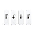 Zigbee Temperature and Humidity Sensor, 4 Pack, Smart Home Compatible, Zigbee by Besisglas