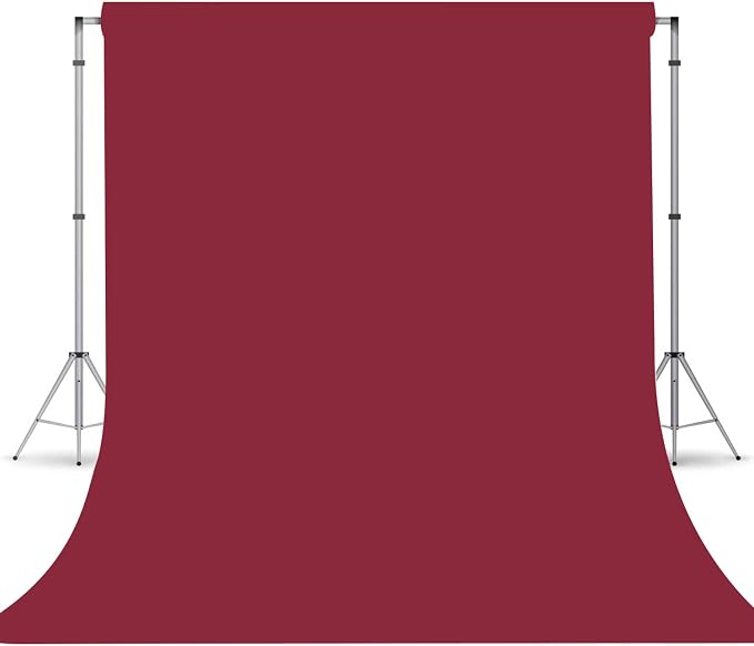 Wine Red Photography Backdrop for Photoshoot, Photo Backdrop Curtain, Perfect by TERSUM