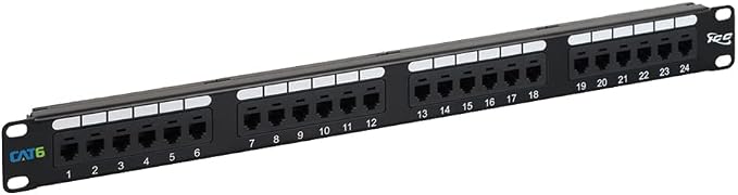 ICC CAT6 Patch Panel, UL Listed & PoE++ Rated Gigabit Applications, Rackmount by ICC