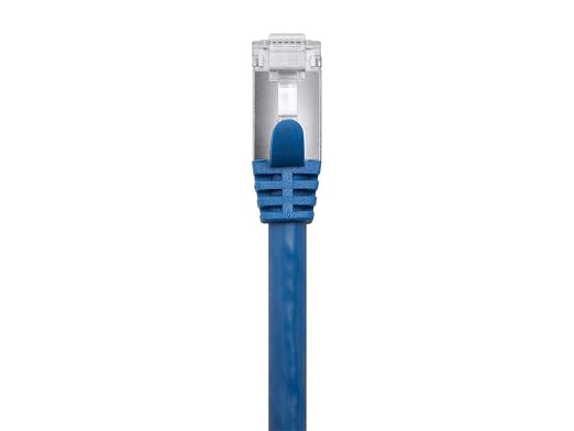 Monoprice Cat7 15ft Blue Patch Cable Double Shielded 26AWG 10G Pure Bare Copper - Image 2