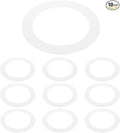 PATIKIL 3.8" ID 5.2" OD Plastic Trim Ring, Translucent Matte White by PATIKIL