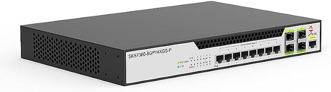 12-Port 2.5G L2 Managed POE Switch, 8xRJ45 Ports and 4x10G SFP+, 124W Power - Image 2