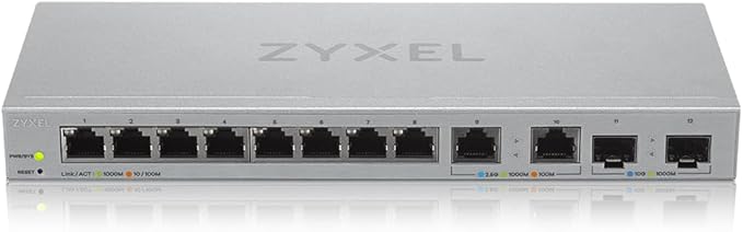 Zyxel 12 Port Network Switch | 2.5Gb Multi Gigabit Switch | Web Managed | 8x 1G - Image 2