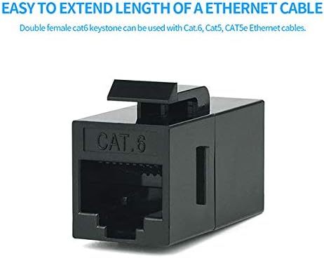 20 Pack RJ45 Coupler, Ethernet RJ45 Keystone Jack Cat6 Coupler Female to Female - Image 5