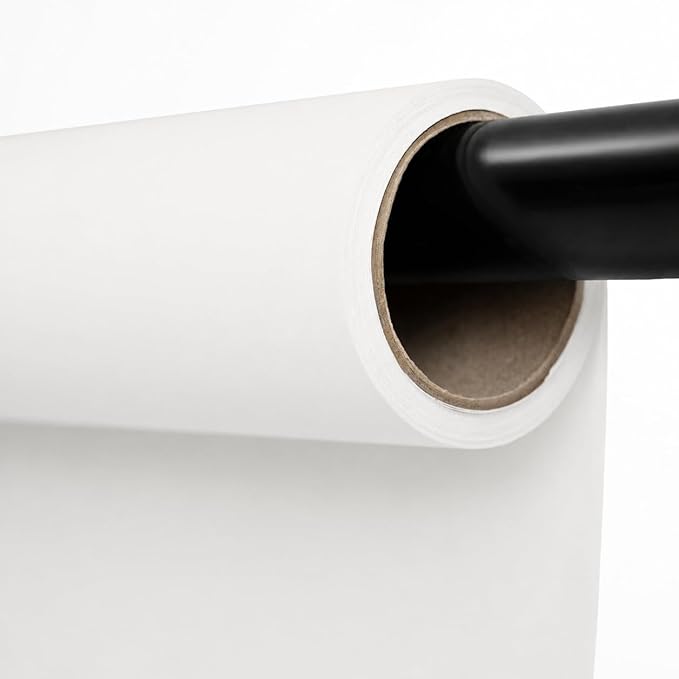 Kate Seamless Paper Backdrop White Paper Backdrop by KateBackdropforPhotography