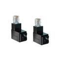 2PCS 90-Degree Down RJ45 Adapter Male to Female by Strhowill