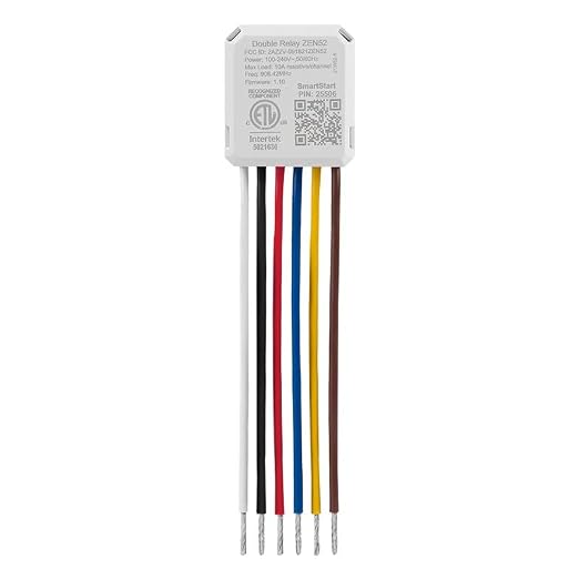Zooz 700 Series Z-Wave Long Range Double Relay ZEN52 | Control 2 Lights - Image 3