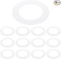 PATIKIL 3.6" ID 5" OD Plastic Trim Ring, Translucent Matte White by PATIKIL