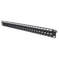 Intellinet 24-Port Blank 1U Keystone Patch Panel Rackmount – 19” Size by IntellinetNetworkSolutions