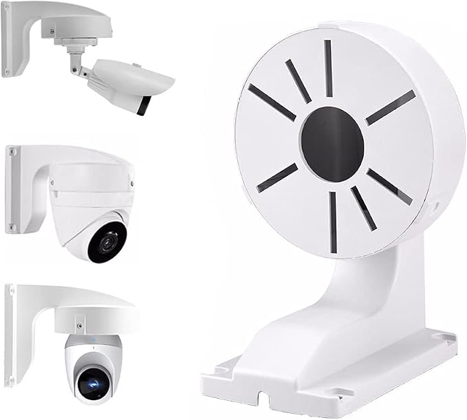Security Camera Mount Bracket, ABS Indoor Outdoor Wall Mount L-Type Bracket by Unknown