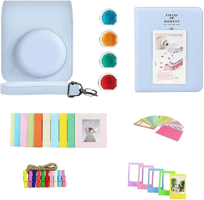 FUJIFILM INSTAX Mini 12 Instant Film Camera | Pastel Blue Bundled - Image 7