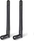 Tri-Band WiFi Antenna 3dBi High Gain 2.4GHz, 6GHz | Pair of Mini-Black | RP-SMA by HighZer0Electronics
